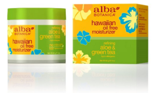 Alba Botanica Hawaiian Aloe & Green Tea Oil-Free Moisturizer to help get rid of acne